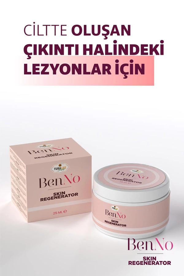 Cilt yüzeyinde oluşan çıkıntılı lezyonlara karşı etkili BenNo krem uygulaması