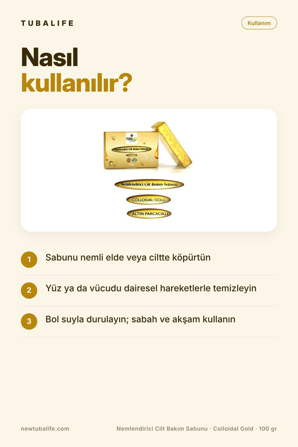 Nemlendirici Cilt Bakım Sabunu | Colloidal Gold İçerikli 100 gr