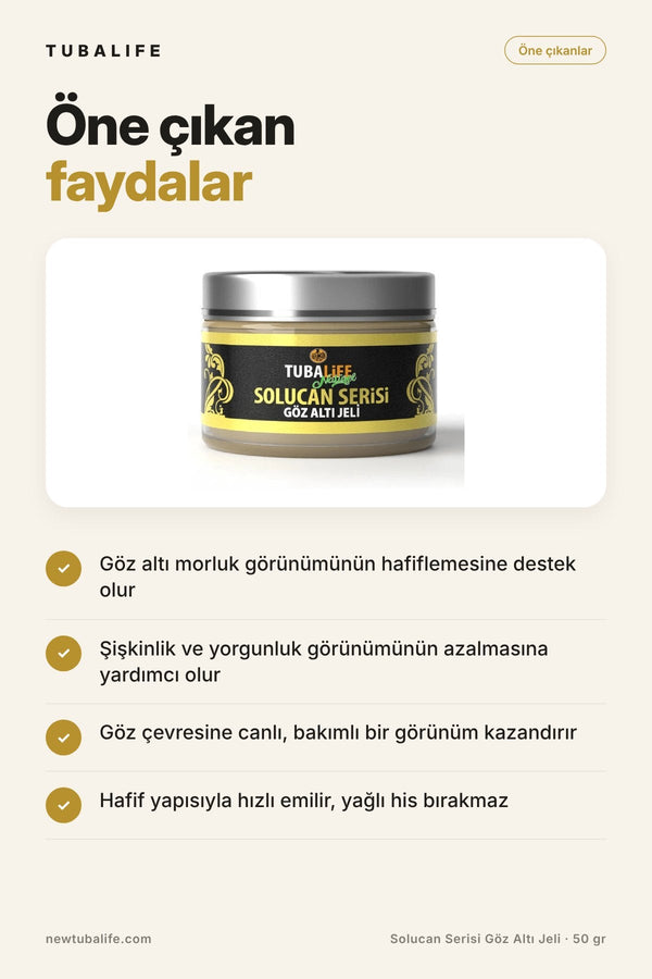 Solucan Serisi Göz Altı Jeli 50 gr – Morluk & Şişlik Karşıtı