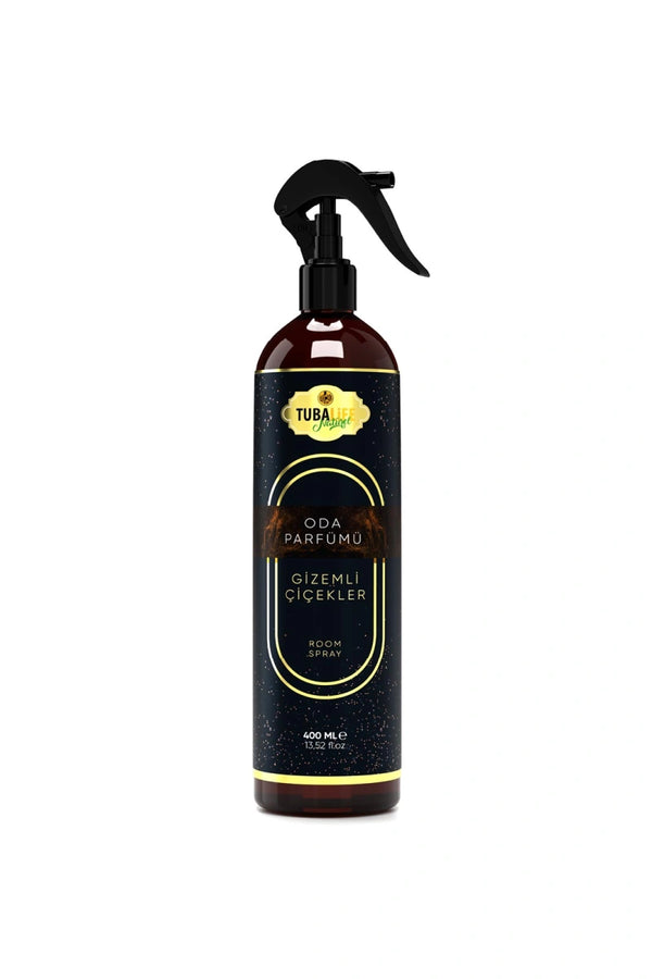 TUBALIFE Gizemli Çiçekler Oda Parfümü 400 ml – sade ürün ambalajı görseli