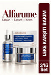 Alfarume Leke Karşıtı 3'lü Bakım Seti (Sabun + Serum + Krem)