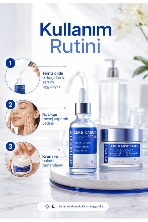 Alfarume Leke Karşıtı 2'li Set (Serum + Krem)