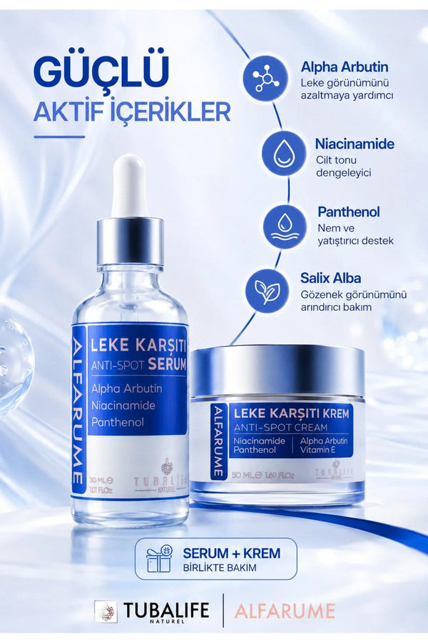 Alfarume Leke Karşıtı 2'li Set (Serum + Krem)