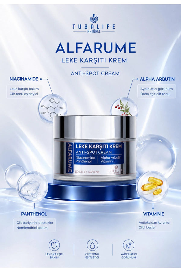 ALFARUME Leke Karşıtı Krem – Cilt Tonu Düzenleyici & Aydınlatıcı 50 ml