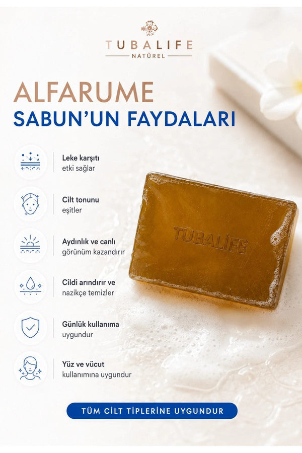 Alfarume Leke Karşıtı, Cilt Tonu Eşitleyici ve Aydınlatıcı Sabun – 100 gr