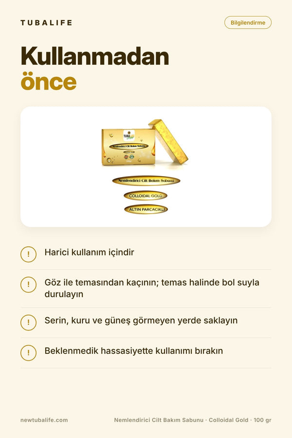 Nemlendirici Cilt Bakım Sabunu | Colloidal Gold İçerikli 100 gr