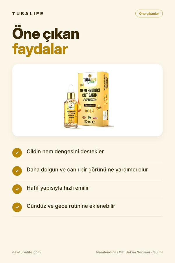 Nem Desteği ve Işıltı Sağlayan Cilt Bakım Serumu – 30 ml