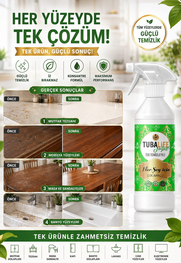 Tek Temizleyici – Çok Amaçlı Yüzey Temizleyici | 750 ml